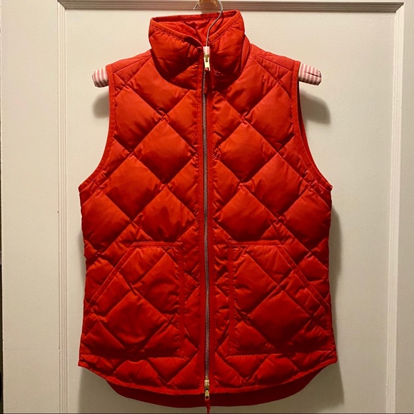 J. Crew Jackets & Blazers - J. Crew Bright Red Puffer Vest